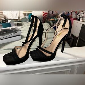 Black Platform Stilettos